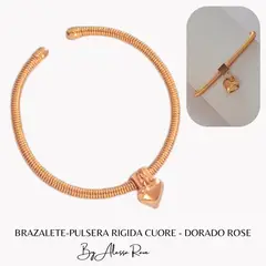 GENERICO - BRAZALETE-PULSERA RIGIDA CUORE