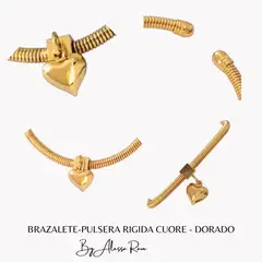 GENERICO - BRAZALETE-PULSERA RIGIDA CUORE