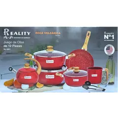 REALITY - Juego de Ollas Roca Volcánica 12Pza