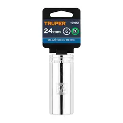 TRUPER - Dado tubular hexagonal encastre 1/2pulg de 24 mm