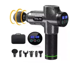 GENERICO - MASAJEADOR Pistola De Masaje Muscular Digital 30 NIVELES Pantalla LCD