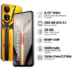 NUBIA - Celular 5G Neo 2 8GB 256GB Amarillo