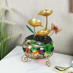 GENERICO - FUENTE DECORATIVA CON PECERA Y LUCES LED