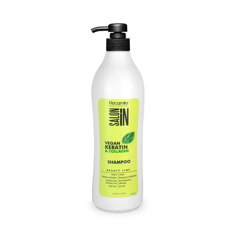 Shampoo Vegano Salon In con Keratina y Collageno 1000ml