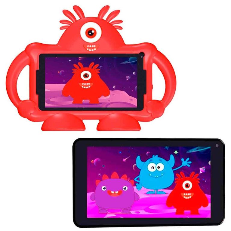 Tablet para Niños 7 pulg. Android 12 Go 32GB, 2GB Ram 2800mah ROJO Intro TR6965