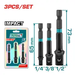 TOTAL TOOLS - Set De Adaptadores Para Dados 14 - 38 - 12 Total-TAC273651