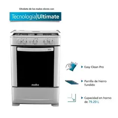 MABE - Cocina 4 hornillas CMP6035FX0 acero