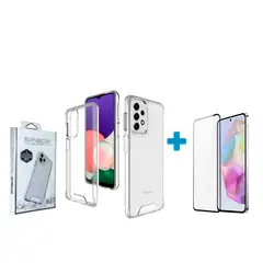 GENERICO - Case Space Para Samsung A55 + Vidrio Templado Transparente
