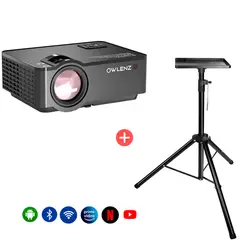 OWLENZ - Proyector Smart Android 9.0 Sd150 + Soporte Pedestal