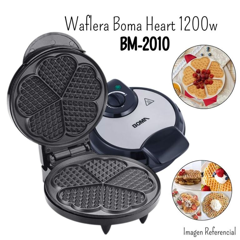 Waflera Boma Heart en forma de Corazón 1200w BM-2010
