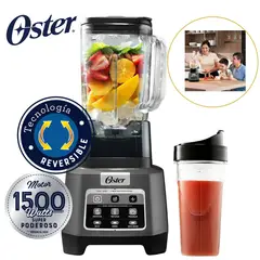 OSTER - Licuadora Profesional 1500w Xtreme Mix 2L y vaso Blend & Go