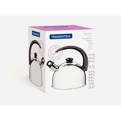 TRAMONTINA - TETERA ACERO 2.1 LT DE INOXIDABLE