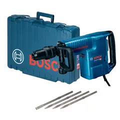 BOSCH - Martillo demoledor SDS Max 1500w + 4 cinceles GSH 11 E