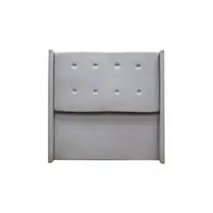 MUEBLES MACRUMO - Cabecera Alta Kuni Queen - Color gris claro antifluido