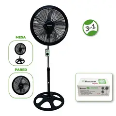 BOSSKO - Ventilador Orbital de 18″ BK-8233VO Negro