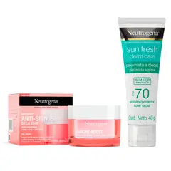 NEUTROGENA - Combo Crema Antiedad + Spf 70 Piel Oleosa