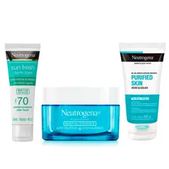 NEUTROGENA - Combo Limpiador + Hidratante + Protector Fps70