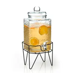 ICHIMATSU - Dispensador de Vidrio 10 Lt Martillado c/Rack