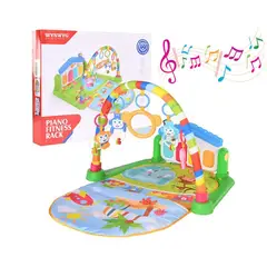 GENERICO - Gimnasio 3 en 1 Interactivo Casita Para Bebé -Rosado