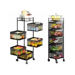 OEM - Organizador giratorio de 5 pisos cuadrado