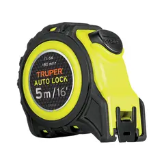 TRUPER - Wincha Auto Lock Contra Impactos 5 M Cinta 16 Mm