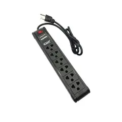 CDP - SUPRESOR DE PICOS R-PS6 DE 06 TOMAS BLACK 220V