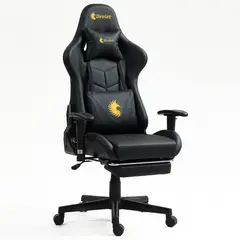 DREIZT - Silla Gamer Apolo Series Oro Pro 180° Alta Calidad Posapies
