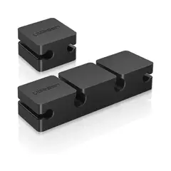 UGREEN - Organizador de Cables 3+1 autoadhesivo Negro LP208 - 70585