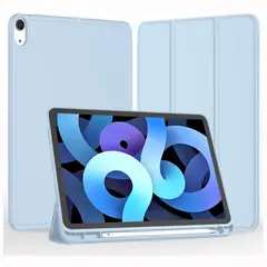 GENERICO - Funda Case para iPad Air 11Pulgadas Chip M2 año 2024 Celeste