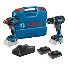 BOSCH - TALADRO PERCUTOR GSB 18V-90 C + LLAVE DE IMPACTO GDX 180-200
