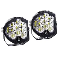 GENERICO - Par Faro Force Iron 7 PuLG 180w 12/36v Blanco 4 Funciones