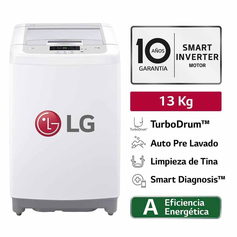 Lavadora Carga Superior 13 Kg WT13WPBK