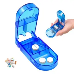 GENERICO - Cortador De Pastillas Portátil con Pastillero