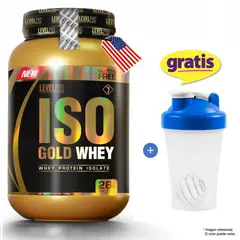 LEVEL PRO - Proteína Isolate Iso Gold Whey 1.1 KG Vainilla