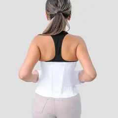 COVER - Faja Soporte Lumbar Blanca Rígida - Talla XL