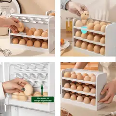 GENERICO - Organizador de Huevos 3 Niveles