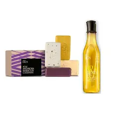 NATURA - 1 caja Jabones en barra y 1 jabón liquido corp EKOS