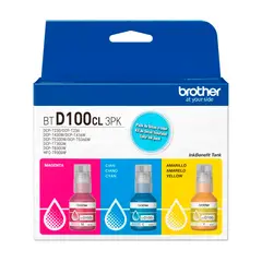 BROTHER - Kit de Tintas BTD100CL 3PK BTD100CL