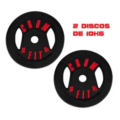 HOLGU - Discos de 10KG Exacto 2 para Barra, Poleas, Manubrios