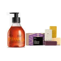 NATURA - 1 caja Jabones exfoliantes en barra y 1 jabon liquido EKOS