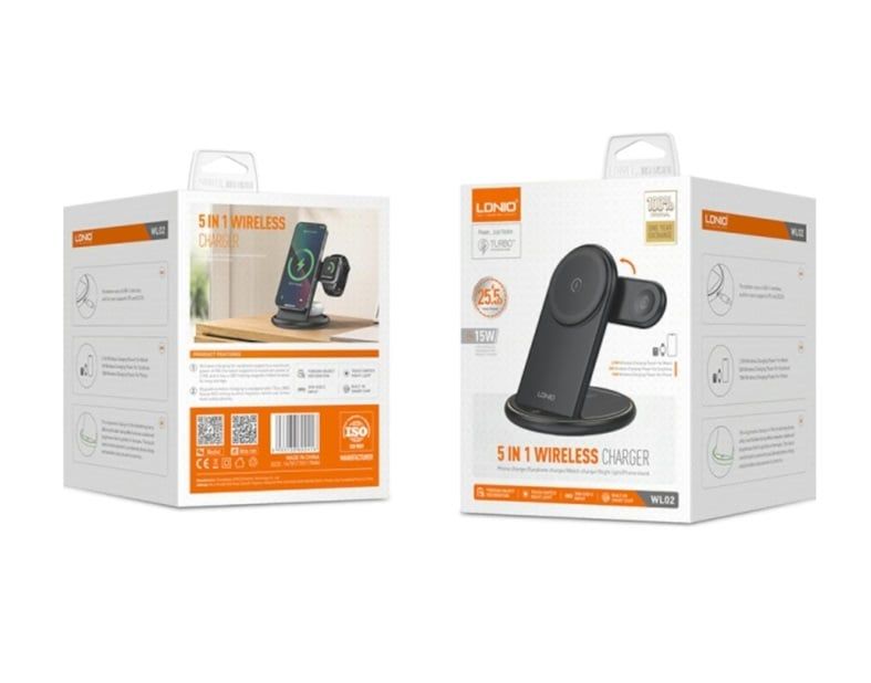 Cargador Inalámbrico magnético WL02 Base Magnética 5 en 1