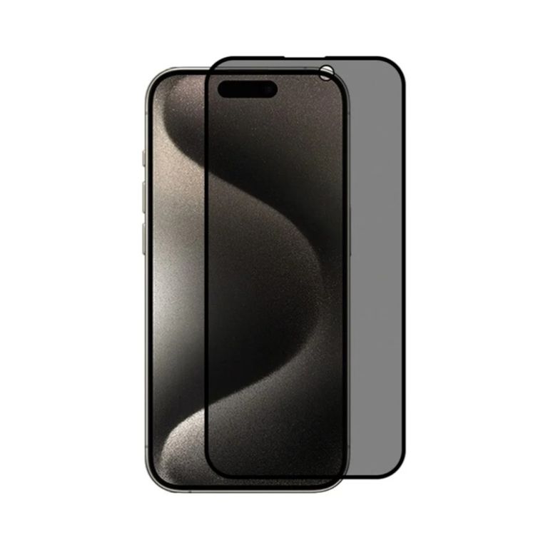 Protector de Pantalla Compatible con iPhone 15 Pro Anti Espía Mate