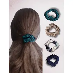 SENSA SILK - Scrunchies de seda tamaño mini no marca ni quiebra el cabello