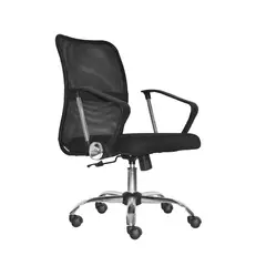 BONNO - Sillón Ejecutivo Dubai Be Malla Negra Base Cromada