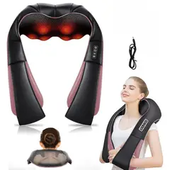 VICTORIA - Masajeador de Cuello y Espalda con 8 Rodillos y Calor Infrarrojo