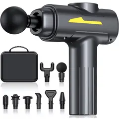 OEM - Pistola de Masaje Profesional 55W - 6 Velocidades, 8 Cabezales