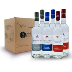 FRANCISCO DE SALES - Pisco Six Pack Mix x 700 ml.