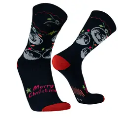 SILVERA NANOTECH - Medias navideñas casuales de vestir calcetines navidad hombre mujer