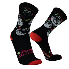 SILVERA NANOTECH - Medias navideñas casuales de vestir calcetines navidad hombre mujer