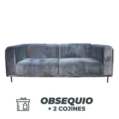 GIORDANO - Sofá 3 Cuerpos Bassi - Tela Italiana